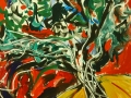Torment, painting of a tree, acrylic on canvas by Adela Tavares